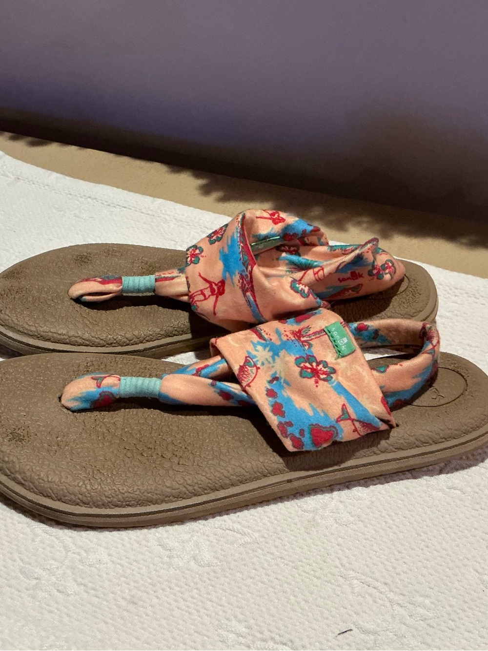 Sanuk Tropical Yoga  Mat Slings Size 7